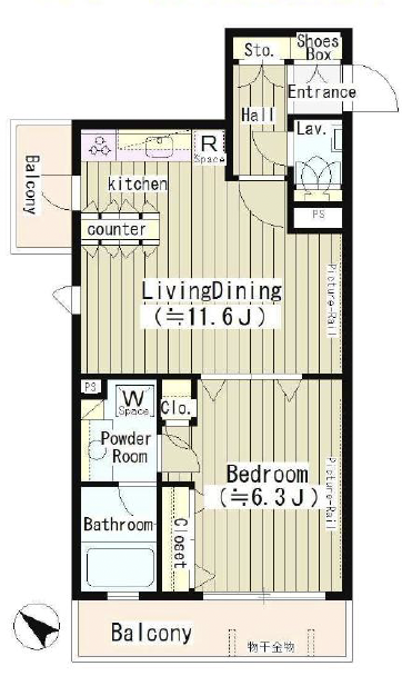 ヨークレジデンス105の間取り