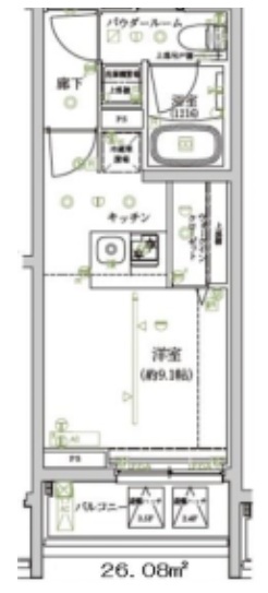 アルテシモレンナ304の間取り
