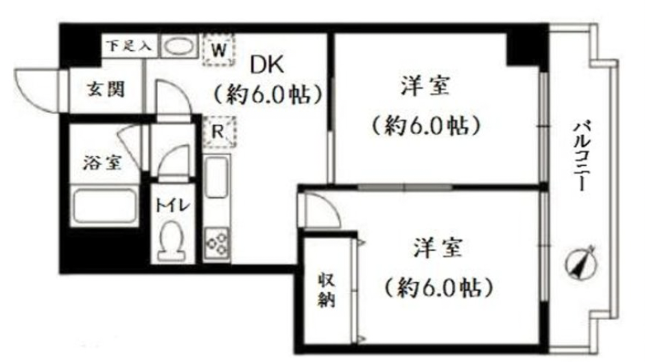駒沢オリンピックマンション204の間取り