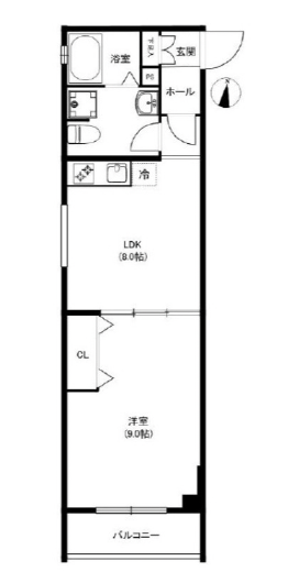 CREALpremier目黒403の間取り