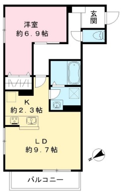 ルリエ目黒中央町101の間取り