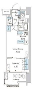 レガシス中目黒707の間取り