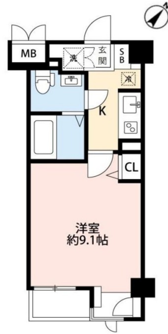 ステージファースト用賀Ⅱ206の間取り