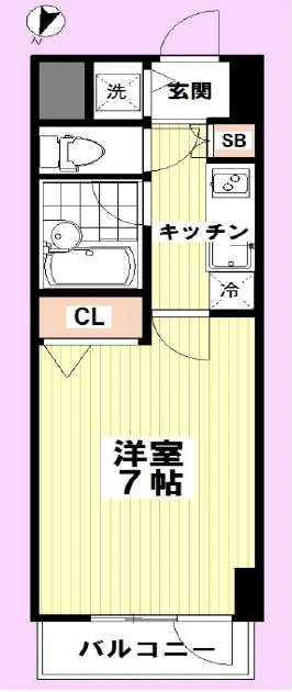 ステージファースト恵比寿403の間取り
