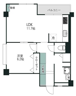三栄ビル201の間取り