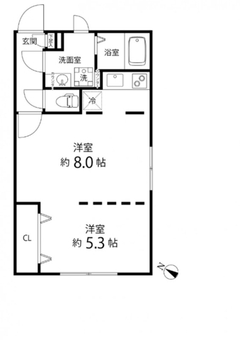 Branche目黒(ブランシェ目黒)401の間取り