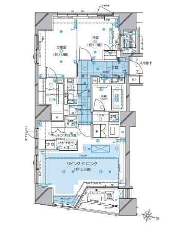ピアース白金台1201の間取り