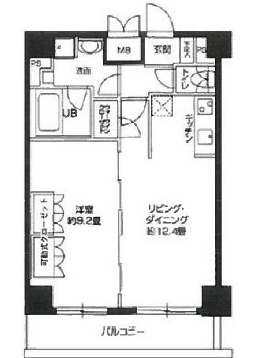 カスタリア用賀801の間取り