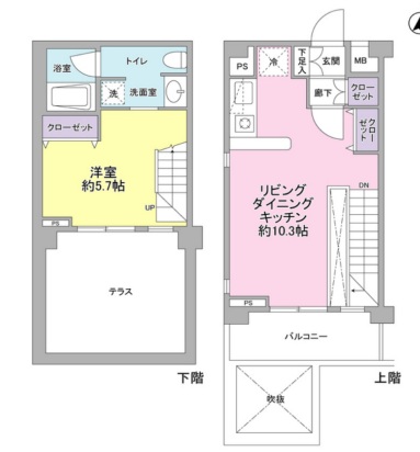 サンピエス桜新町103の間取り