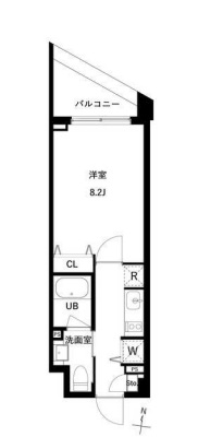 JMFレジデンス世田谷三宿412の間取り
