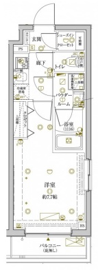 クレイシアIDZ学芸大学505の間取り