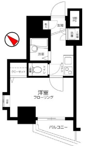 上馬２丁目分譲賃貸マンション5Fの間取り