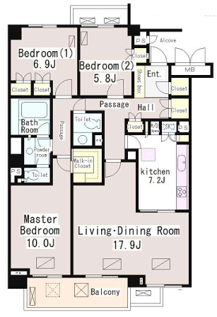 深沢パーク・マンション204の間取り