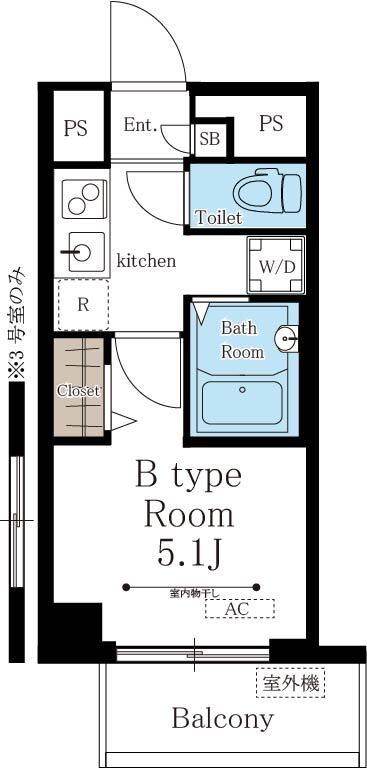 レムリア富ヶ谷403の間取り