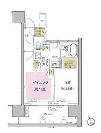 ザ・パークハウス渋谷美竹305の間取り