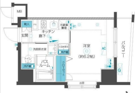 フェニックス武蔵小山201の間取り