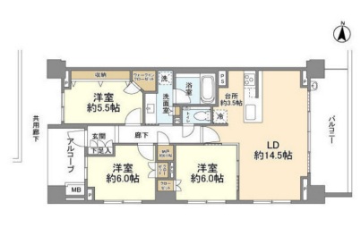 プラウド駒場312の間取り