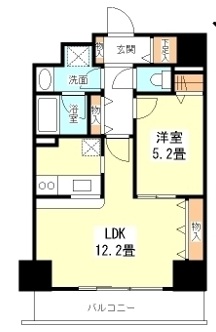 TKフラッツ渋谷705の間取り