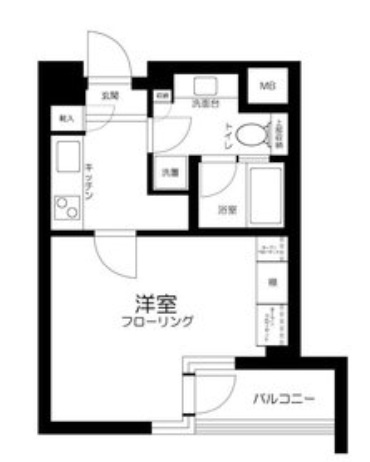 広尾1丁目マンション（物件名非掲載）102の間取り