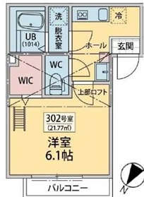 ノワール三宿302の間取り
