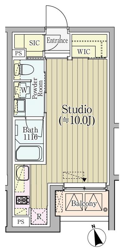 コモド恵比寿202の間取り