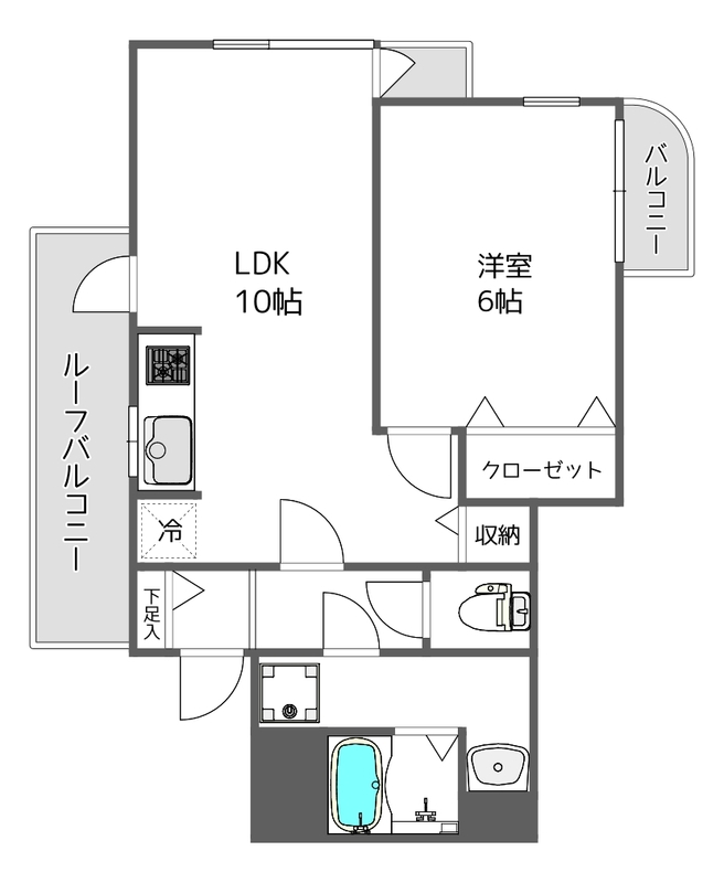 池尻ハイム401の間取り