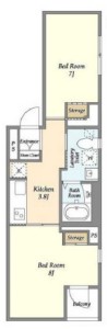 SOLASIA residence 都立大学101の間取り