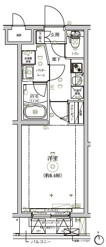 RELUXIA三宿池尻（リルシア三宿池尻）105の間取り