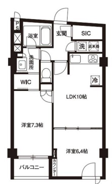 アーバンパーク代官山Ⅰ/アーバンパーク代官山Ⅱ207の間取り