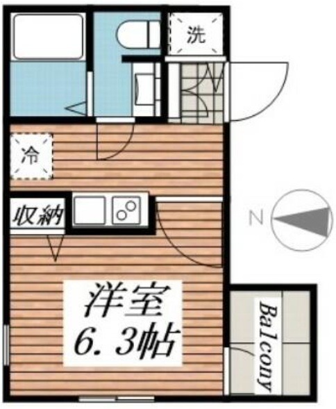 グランヒルレジデンス目黒大橋203の間取り