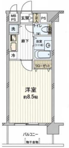 グランド・ガーラ用賀107の間取り