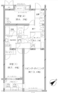 MFPRコート代官山412の間取り