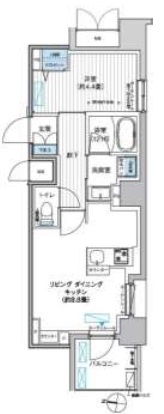 Gate127（ゲートイチニナナ）201の間取り