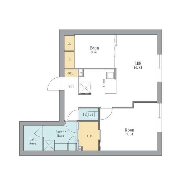 LEGALAND駒沢大学ANNEX（リーガランド駒沢大学アネックス）203の間取り