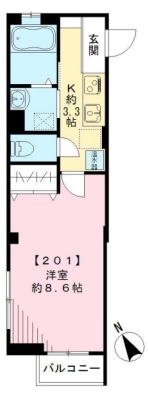 カサデグラシアス201の間取り