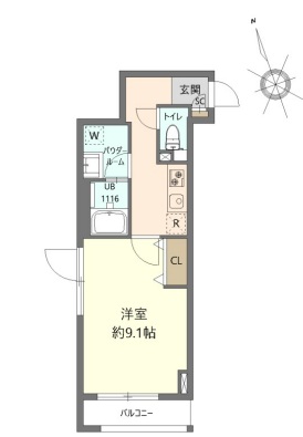 瑞雲201の間取り