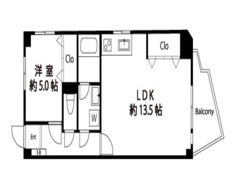 クリーン太子堂503の間取り
