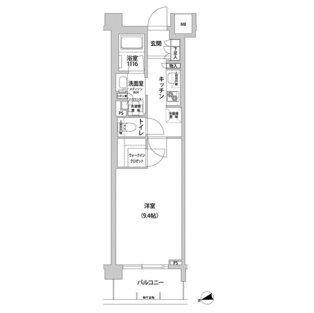 コンフォリア目黒青葉台335の間取り