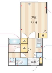 広尾フェリシタ302の間取り