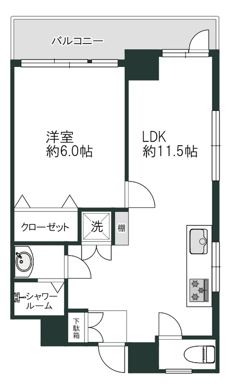 オリエンタル青葉台802の間取り
