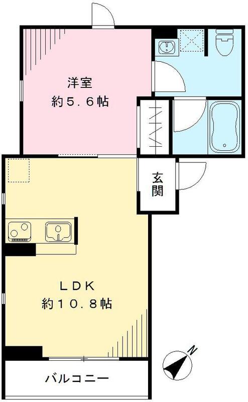 油面パークヴィレッジD棟21の間取り