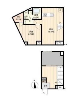 アーバンフラッツ目黒本町103の間取り