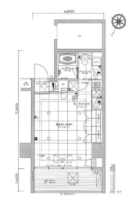 セルフィスタ渋谷401の間取り