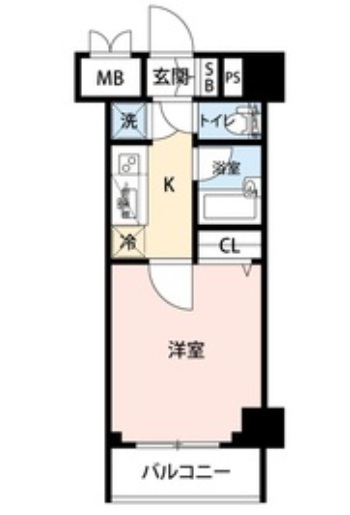 パレステュディオ渋谷WEST615の間取り