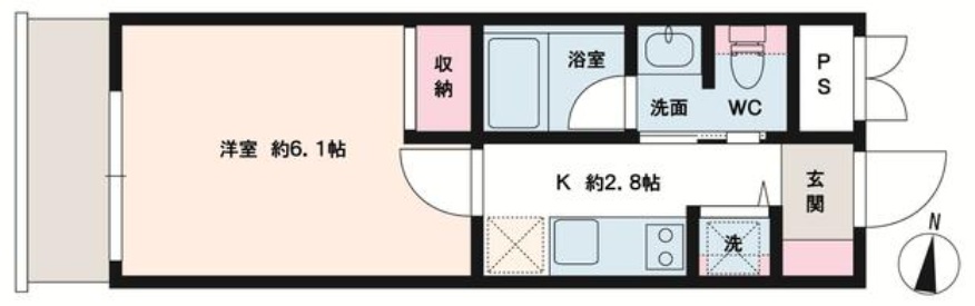 コンフォート桜新町303の間取り
