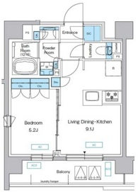 プレディアコート三軒茶屋203の間取り