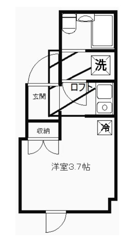 ヒューゲルハイム三軒茶屋302の間取り