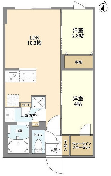 ウェルスクエア駒場東大前104の間取り