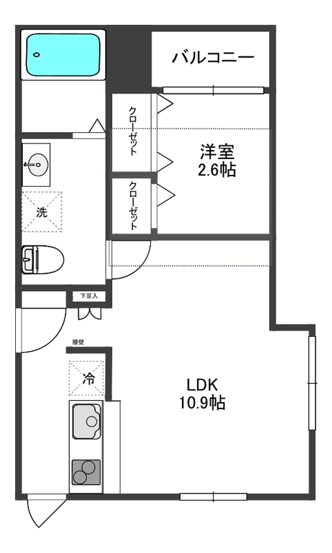 グランニール馬込303の間取り