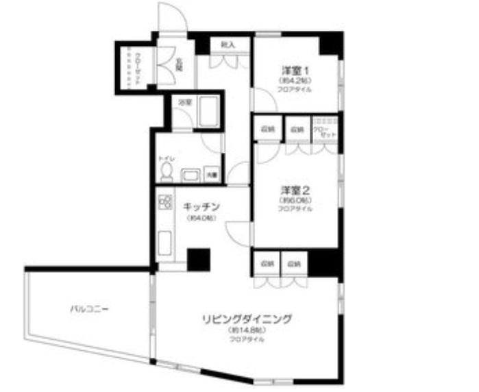 恵比寿南3丁目賃貸マンション-の間取り